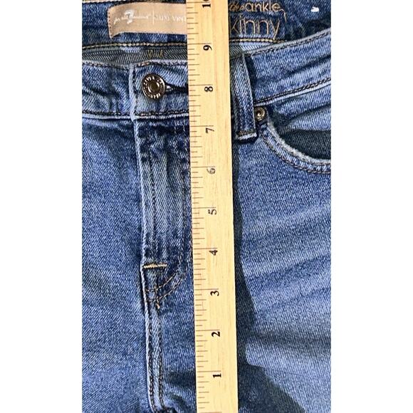 7 For All Mankind Embellished The Ankle Skinny Jeans 28X25 - Picture 3 of 7